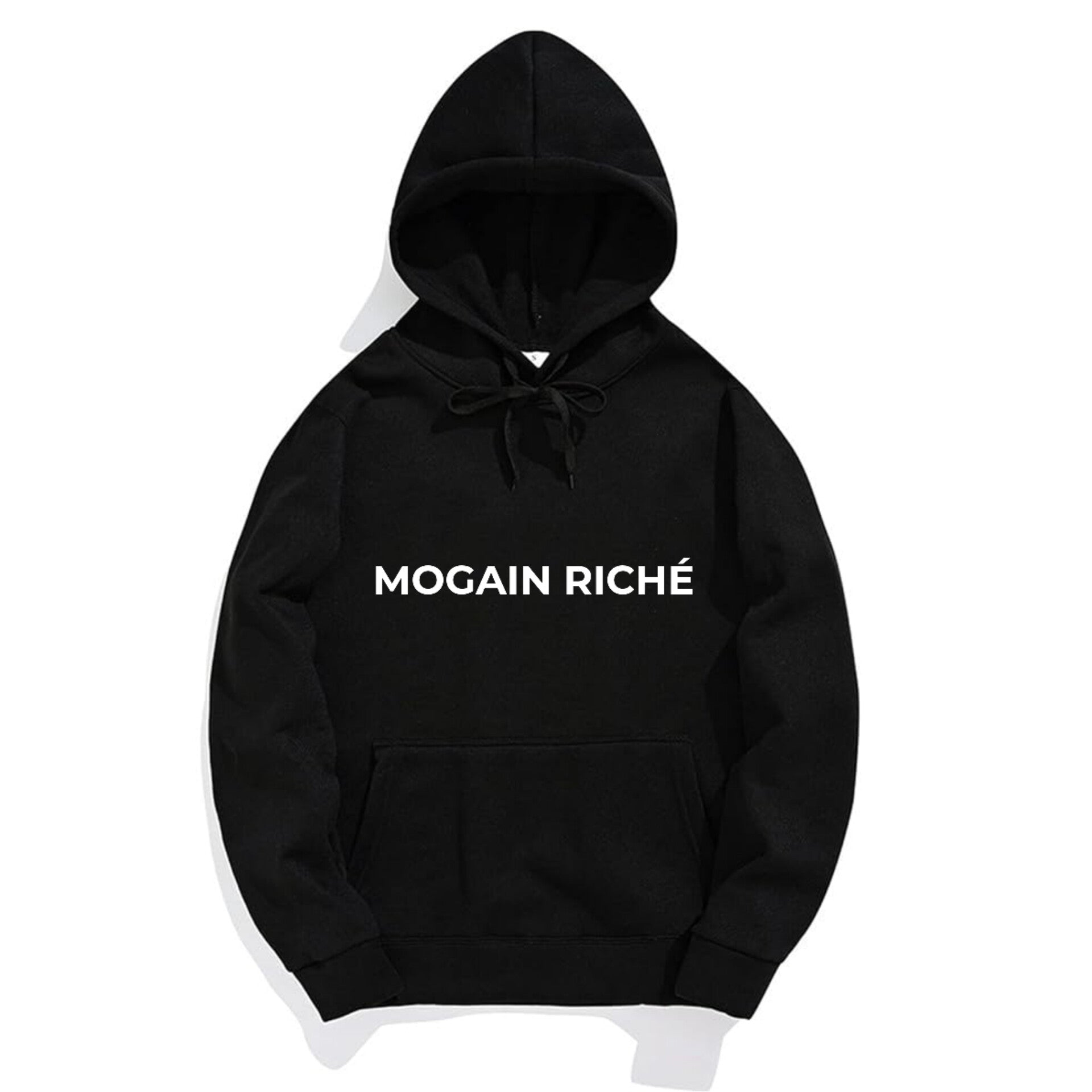 MOGAIN RICHÉ COMFY JET BLACK HOODIE
